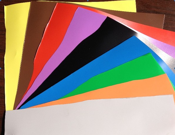 Colorful PVC card materials